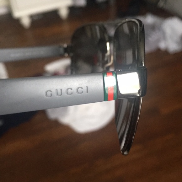 100% Authentic Gucci Polarized Aviator Sunglasses - Picture 5 of 8